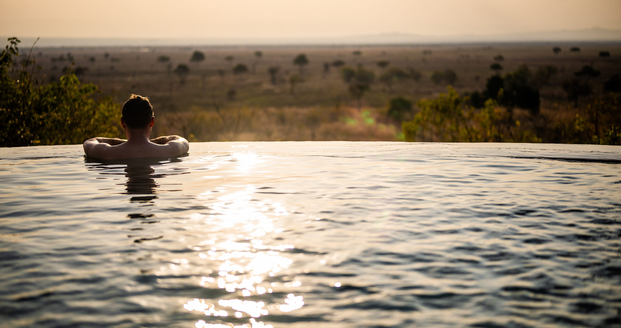 the best view of sunset from stanley kopje loge in mikumi park